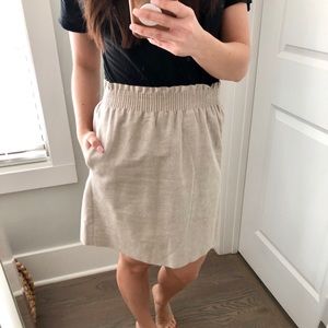 Jcrew linen skirt